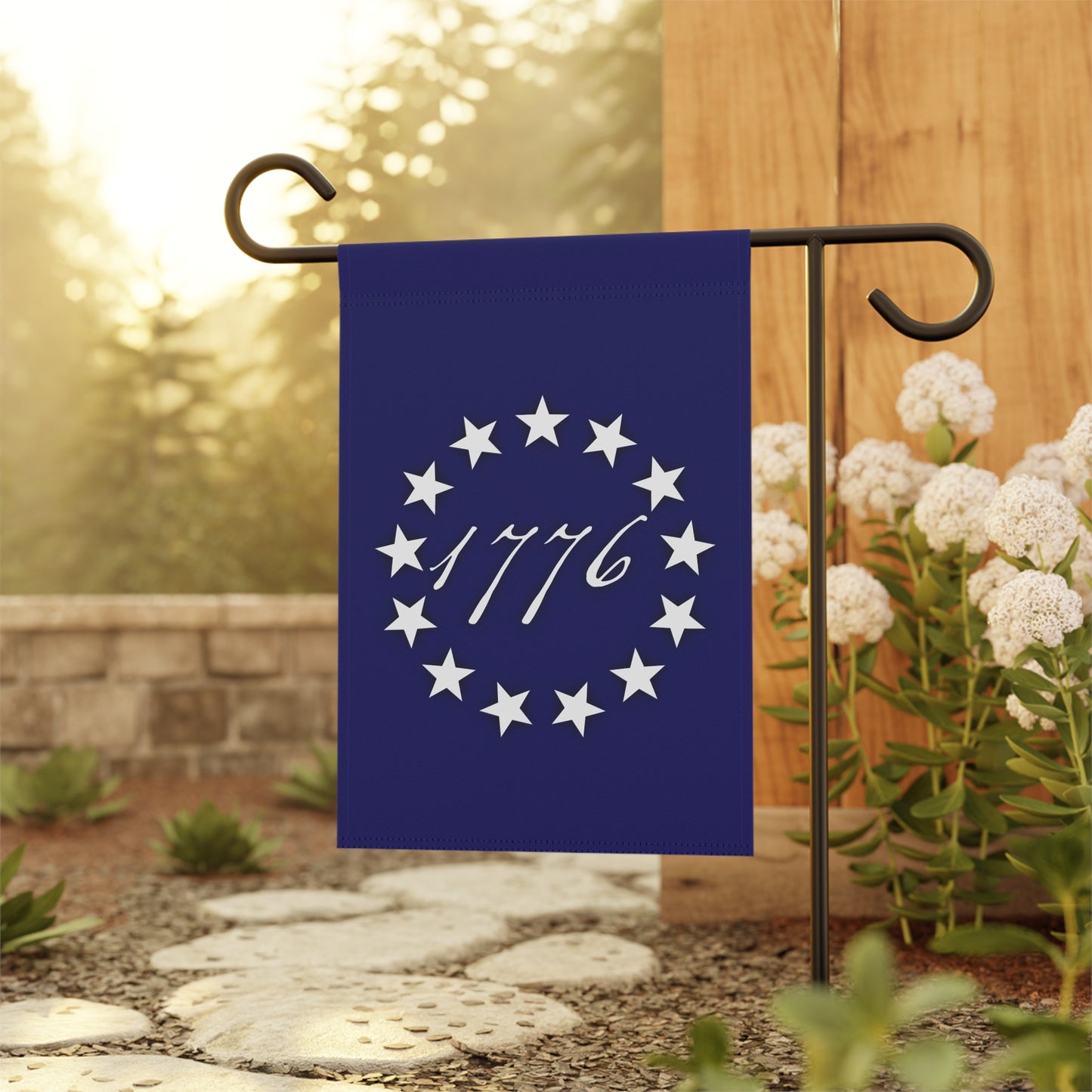 1776 Garden Flag – "America 250th Anniversary" Decorative House Banner