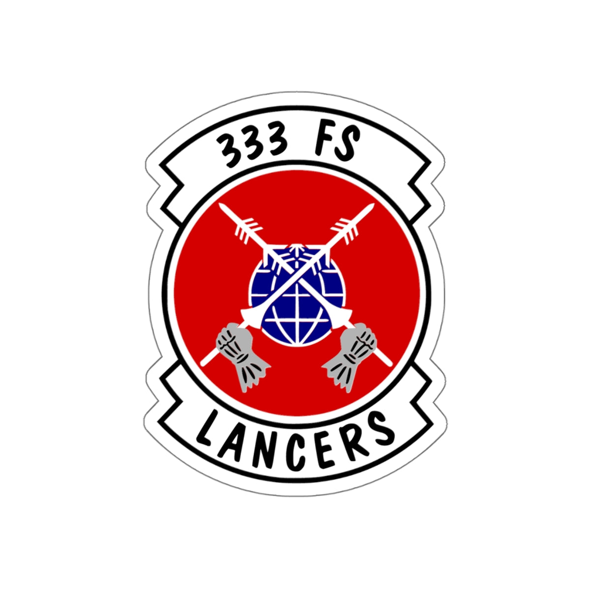 333FS Indoor/Outdoor Die-Cut Stickers, 3 Sizes Available