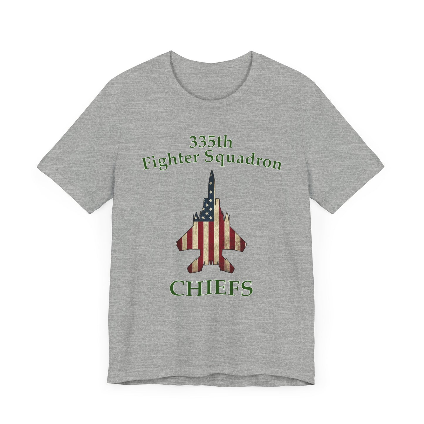 335FS Chiefs Eagle Flag Unisex Jersey Short Sleeve Tee, Multiple Colors