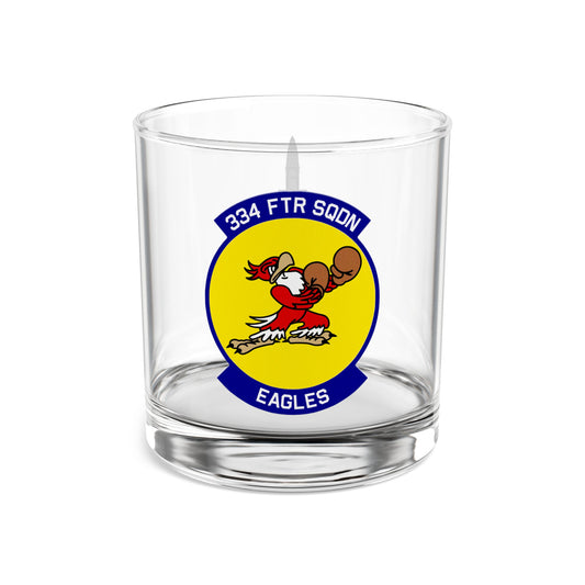 334FS "Eagles" Rocks Glass, 10oz with F-15E