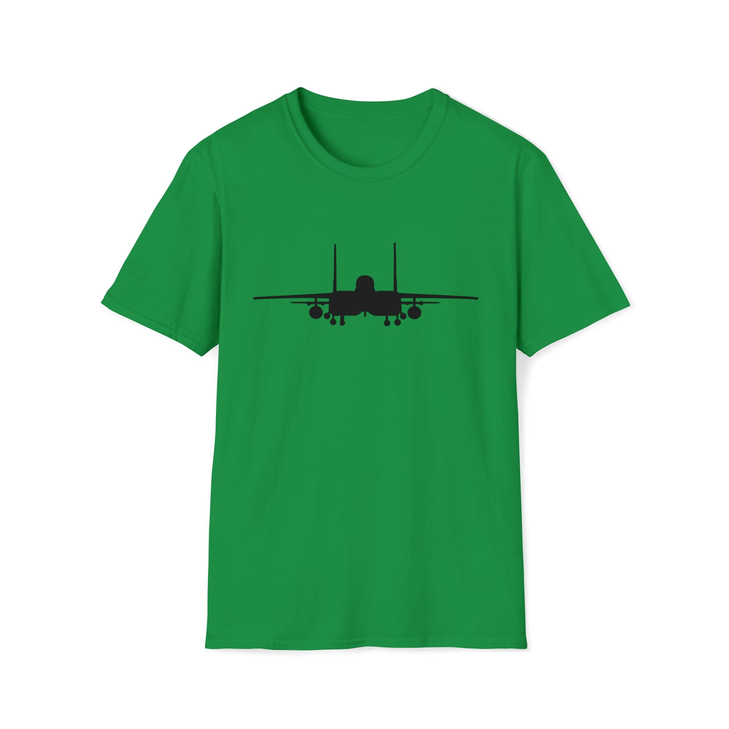 F-15E Front Silhouette Unisex Softstyle T-Shirt, Multiple Colors Available