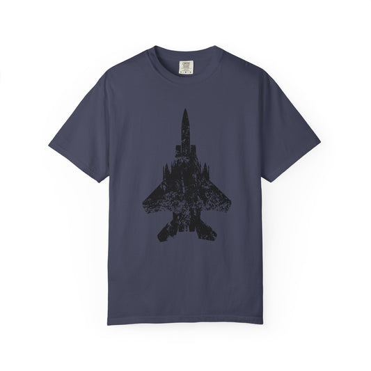 F-15E Grunge Comfort Colors Unisex T-Shirt, Casual Wear, Gift for Pilots, Aviation Lovers, Travel Enthusiasts, Plane Spotting