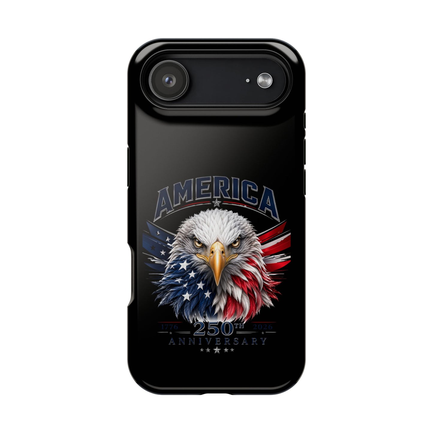 America 250th Anniversary Magnetic Tough Cases for iPhone & Samsung, Black