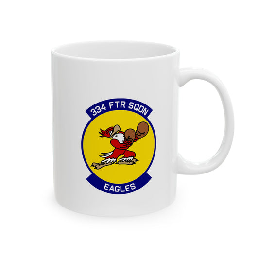 334FS & F-15E Front Silhouette Ceramic Mug 11oz