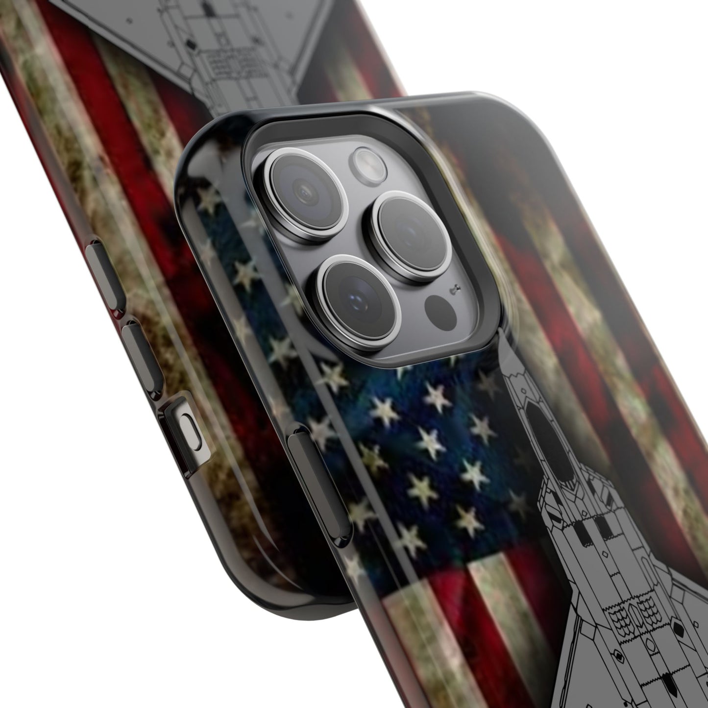 F-22 Old Glory Magnetic Tough Cases for iPhone