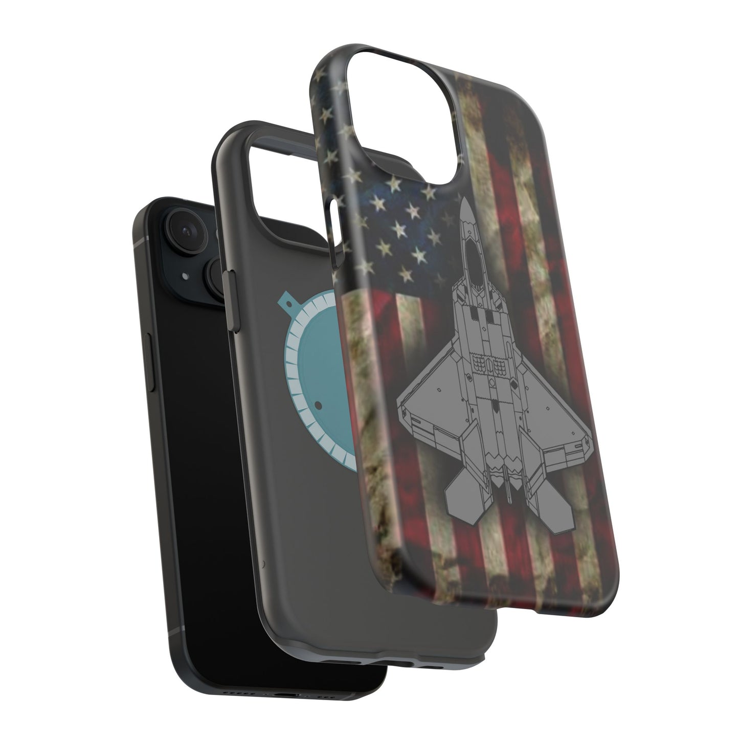 F-22 Old Glory Magnetic Tough Cases for iPhone