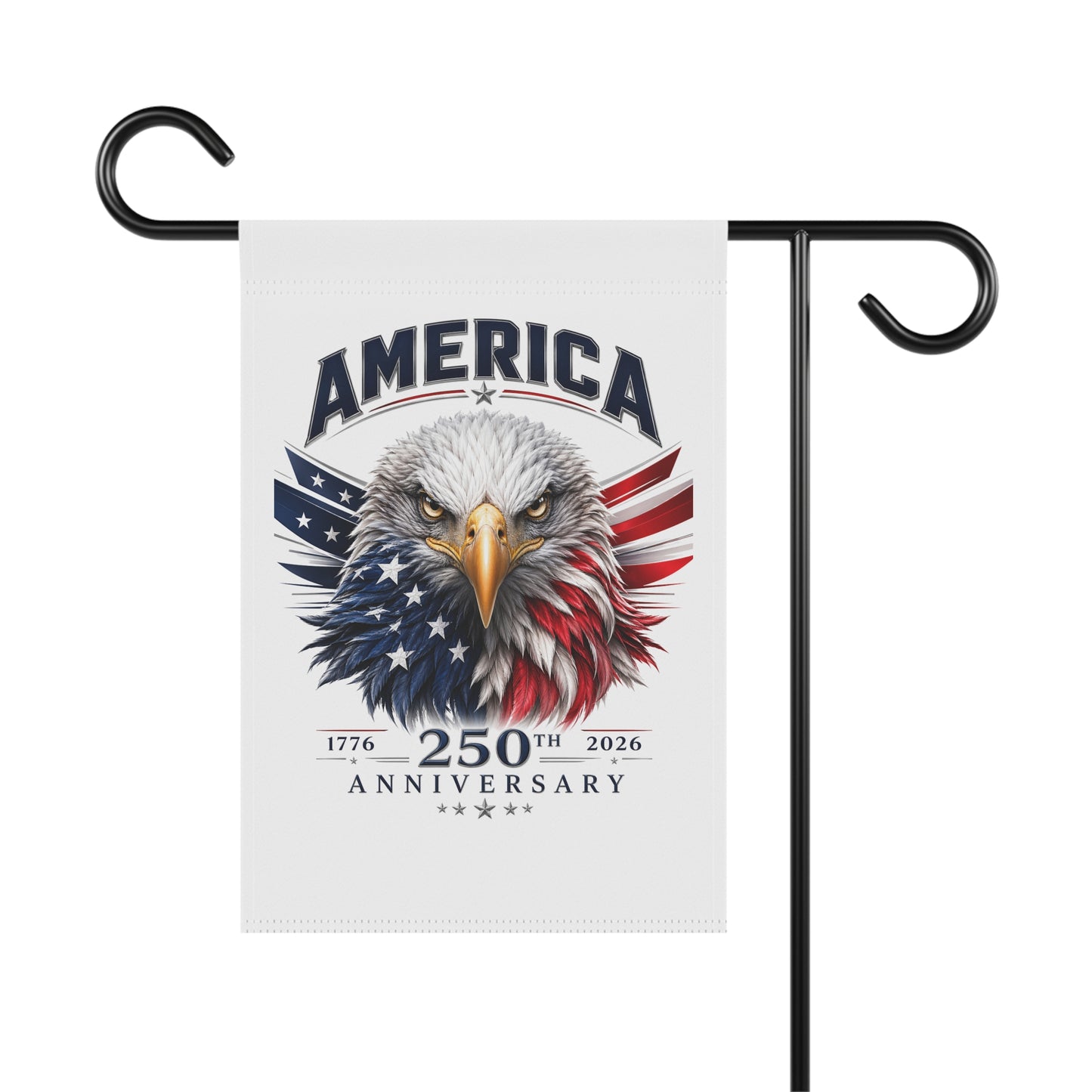 Patriotic Eagle Garden Flag – "America 250th Anniversary" Decorative House Banner
