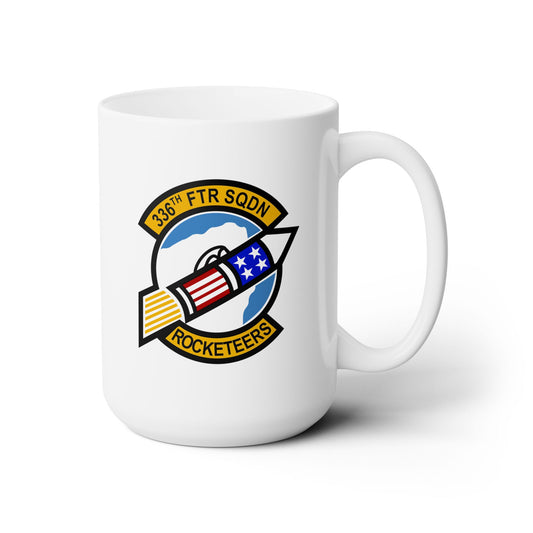 336FS & F-15E Front Silhouette Ceramic Mug 15oz