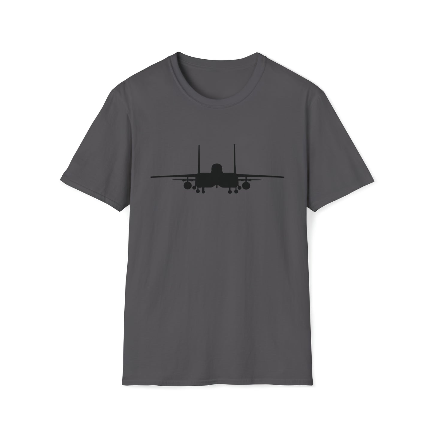 F-15E Front Silhouette Unisex Softstyle T-Shirt, Multiple Colors Available