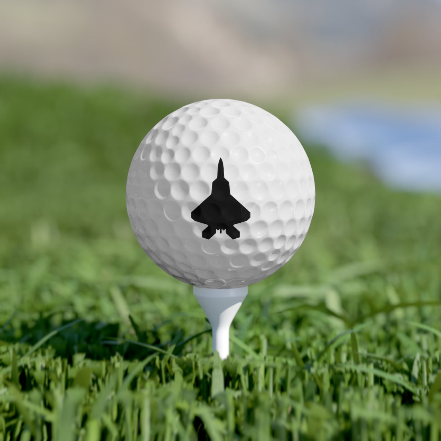 F-22 Top Silhouette Golf Balls, 6pcs