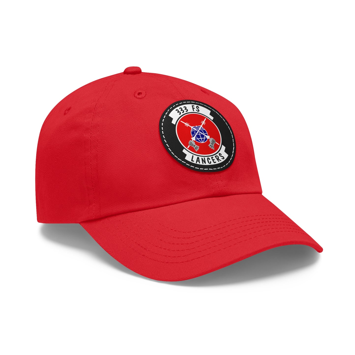 333FS Lancers Leather Patch Hat, Multiple Colors