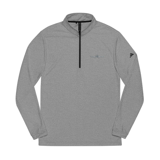 RV-8 Embroidered  Adidas Quarter-Zip Pullover