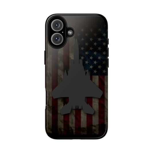 F-15E Silhouette Old Glory Tough Cases for iPhone, Samsung, Google