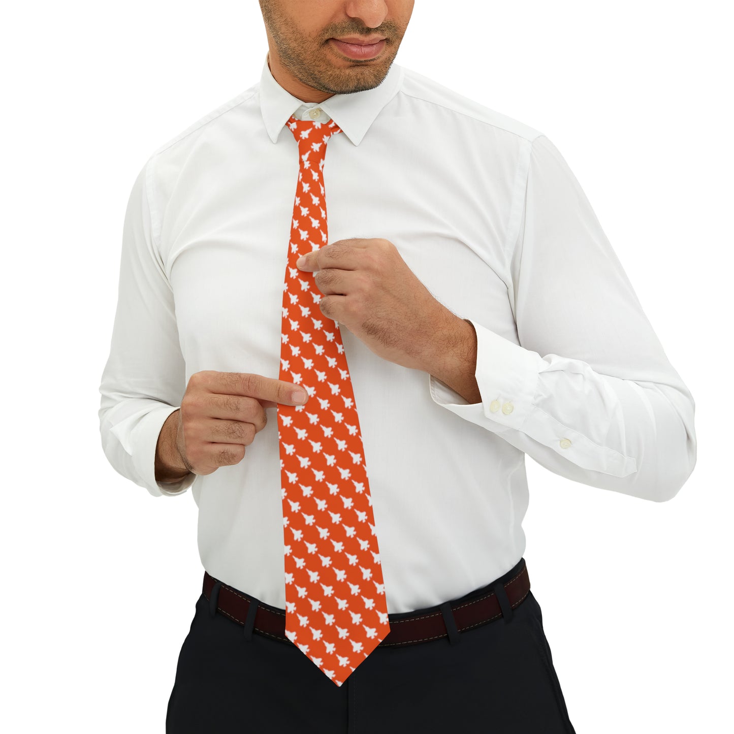 F-35A Necktie, Orange/White