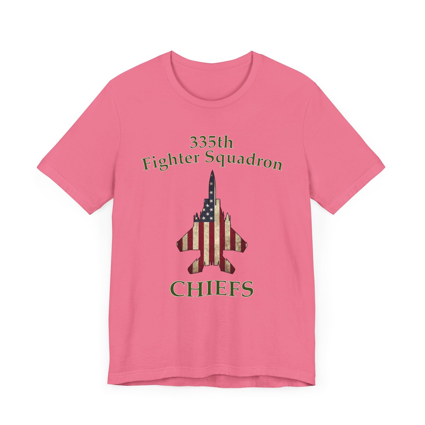 335FS Chiefs Eagle Flag Unisex Jersey Short Sleeve Tee, Multiple Colors