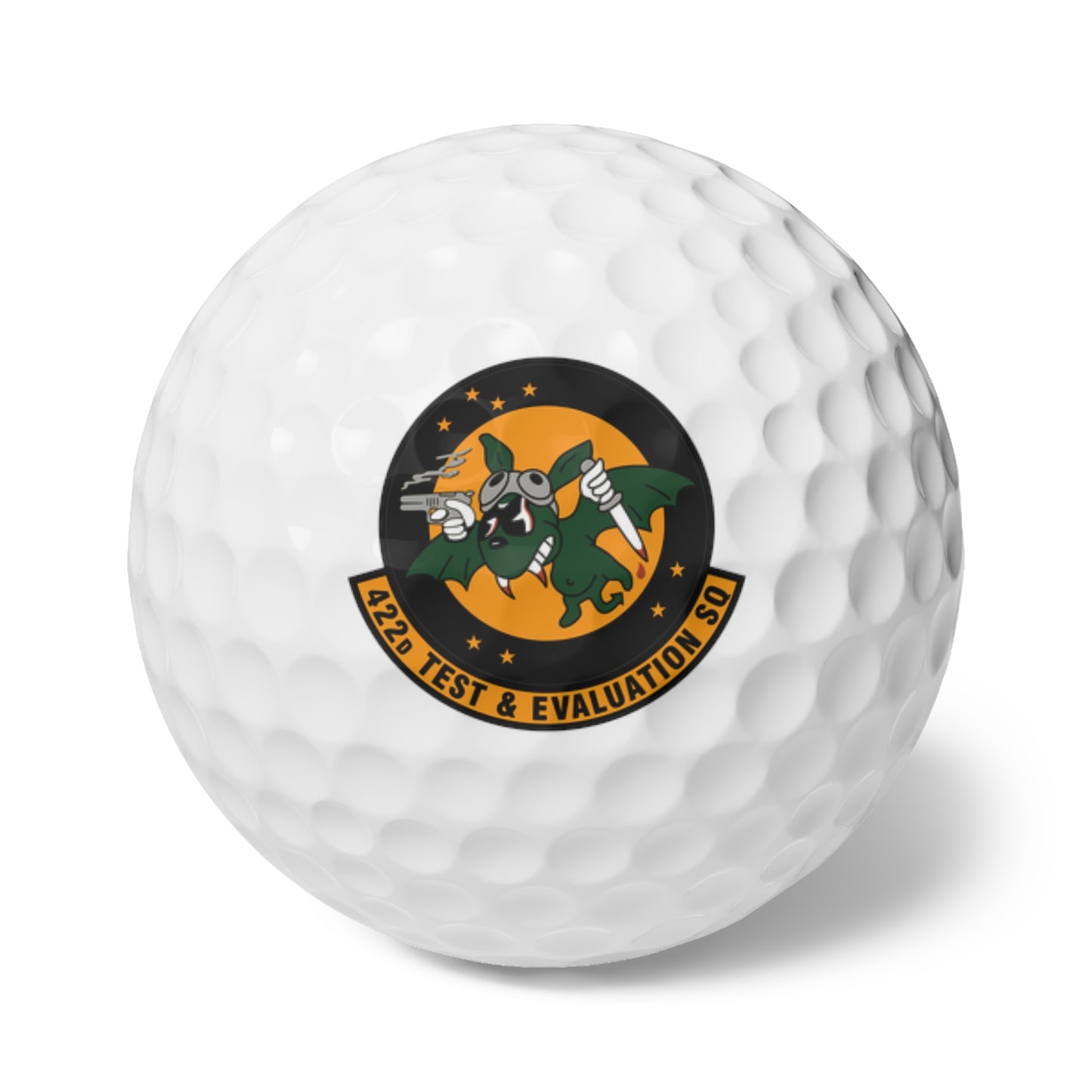 422TES "Green Bats" Golf Balls, 6pcs