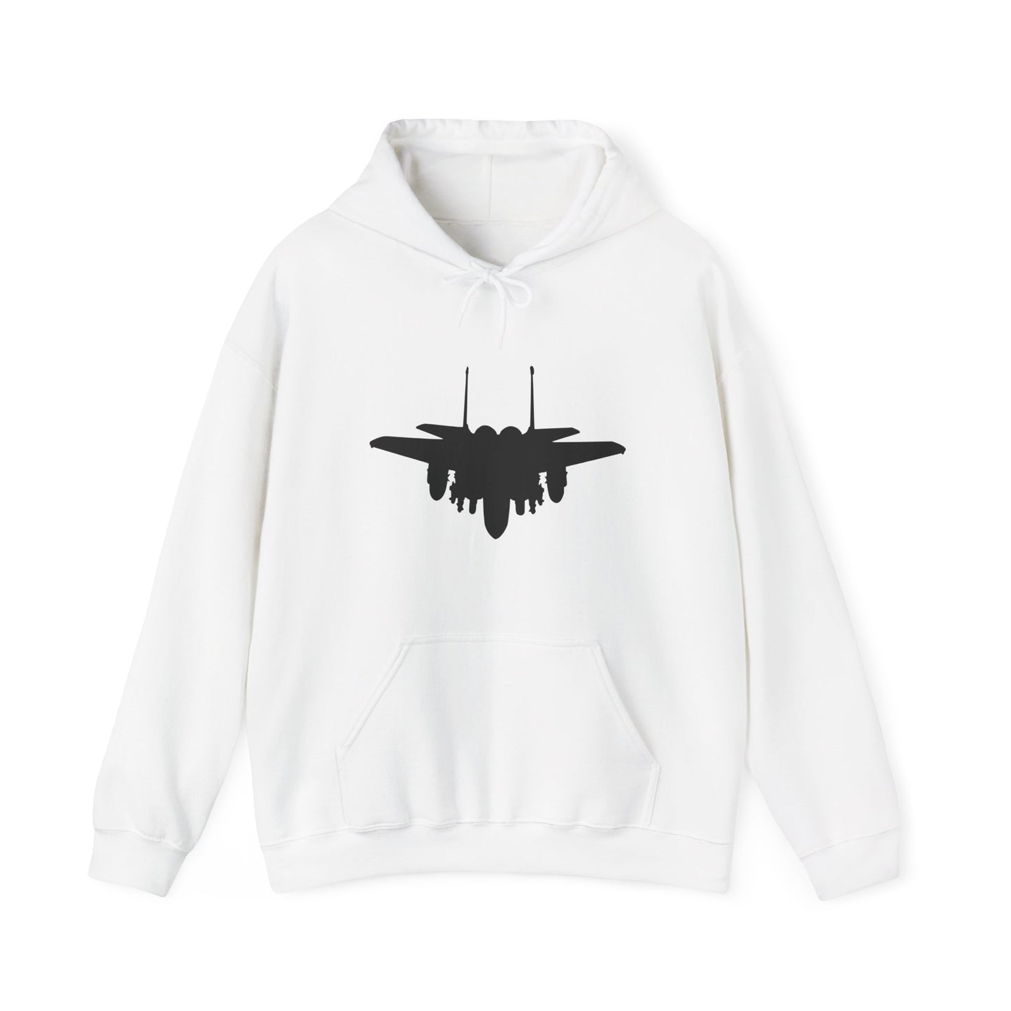 F-15E Angled Front Silhouette Unisex Heavy Blend™ Hooded Sweatshirt