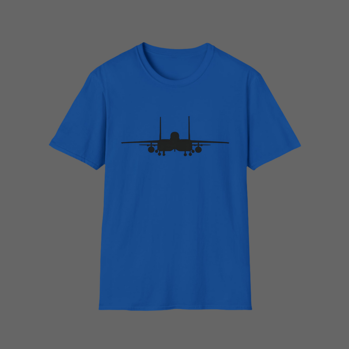 F-15E Front Silhouette Unisex Softstyle T-Shirt, Multiple Colors Available