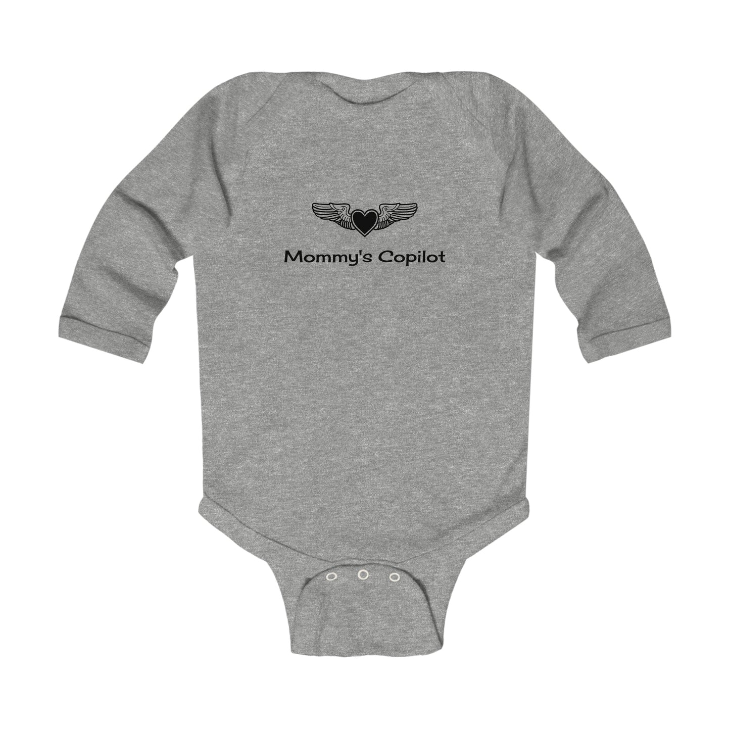 Infant Long Sleeve Bodysuit, Mommy's Copilot