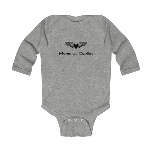 Infant Long Sleeve Bodysuit, Mommy's Copilot