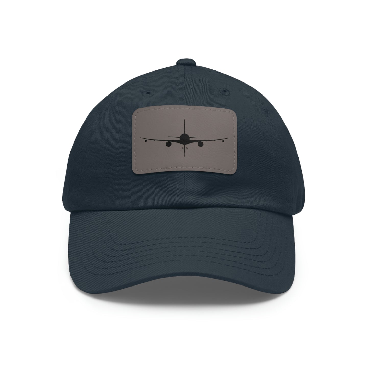 KC-46 Silhouette Leather Patch Hat, Multiple Colors