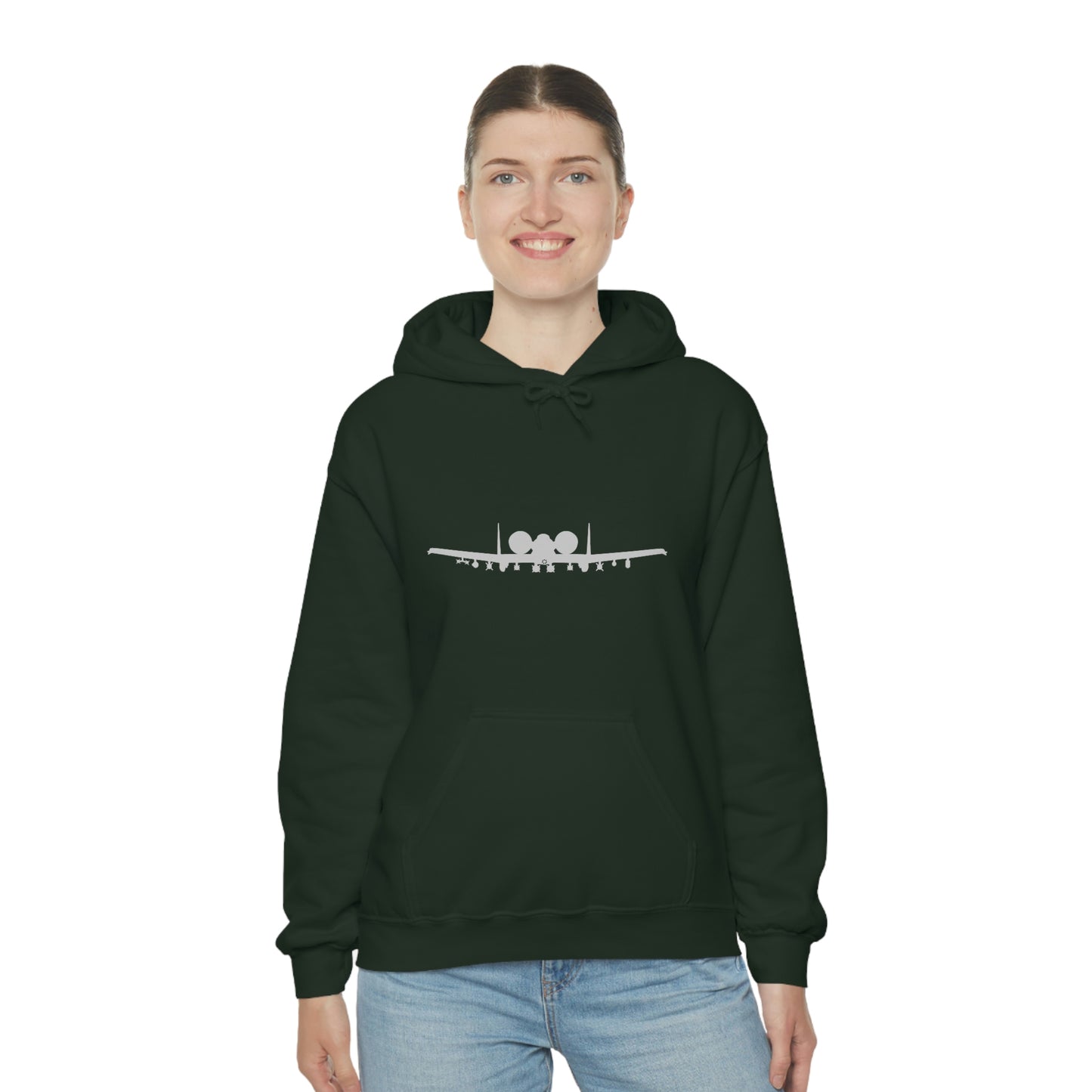 Unisex Heavy Blend™ Hooded Sweatshirt, A-10 Front Silhouette