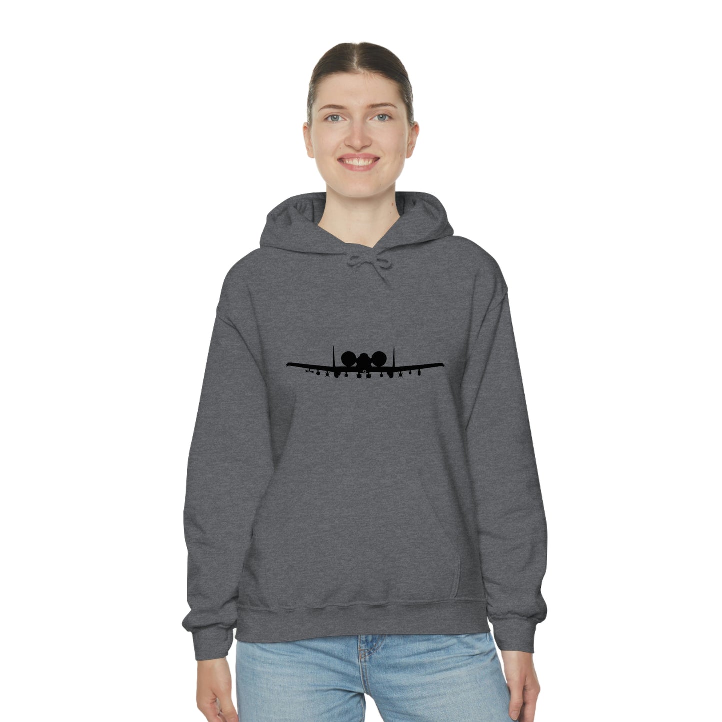 Unisex Heavy Blend™ Hooded Sweatshirt, A-10 Front Silhouette