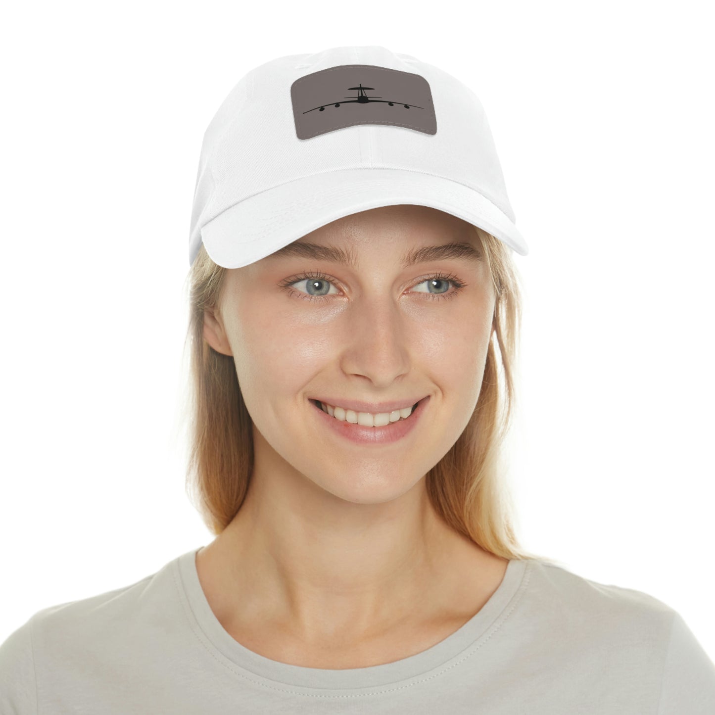 E-3 Silhouette Leather Patch Hat, Multiple Colors