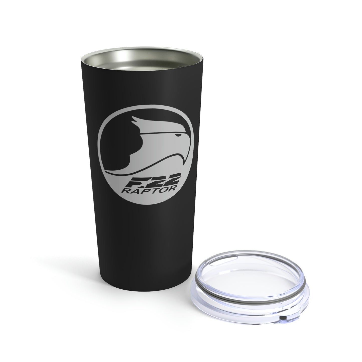 Tumbler 20oz, Black, F-22 Raptor