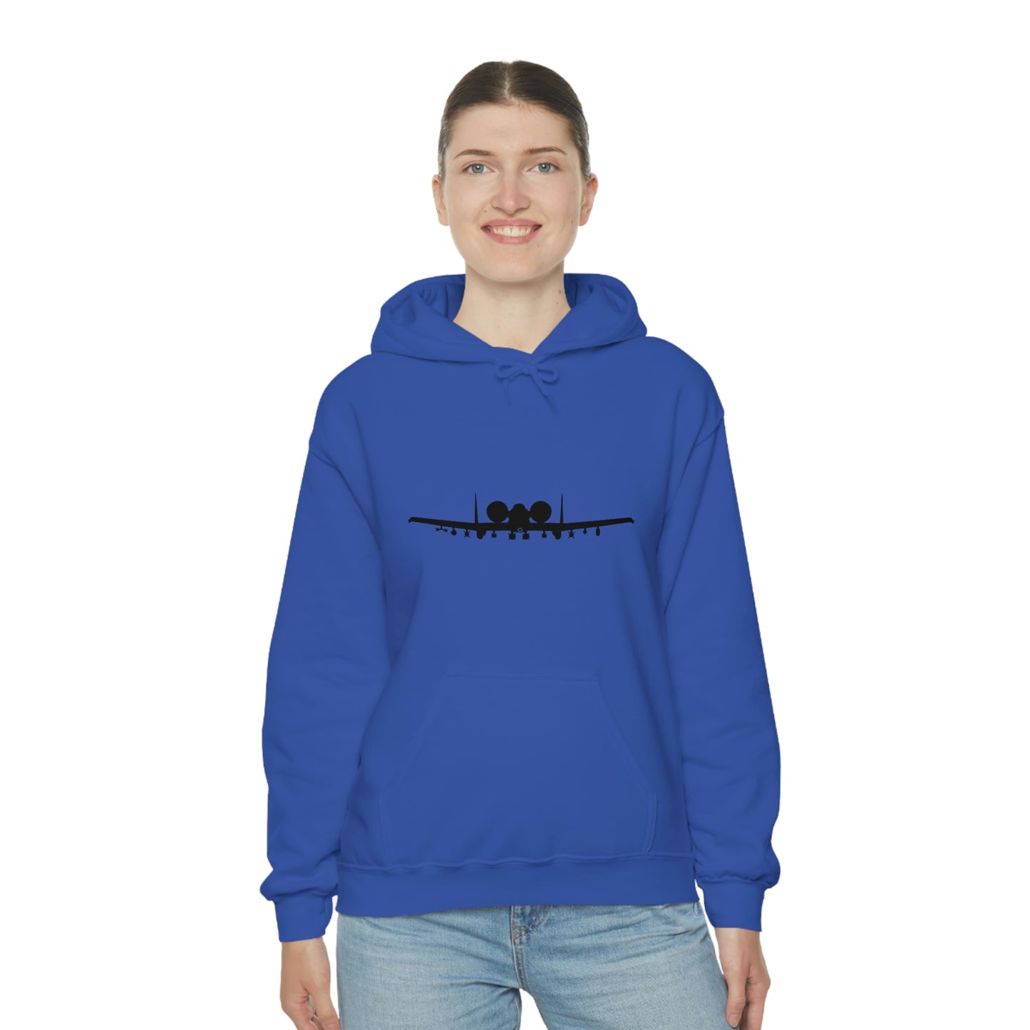 Unisex Heavy Blend™ Hooded Sweatshirt, A-10 Front Silhouette