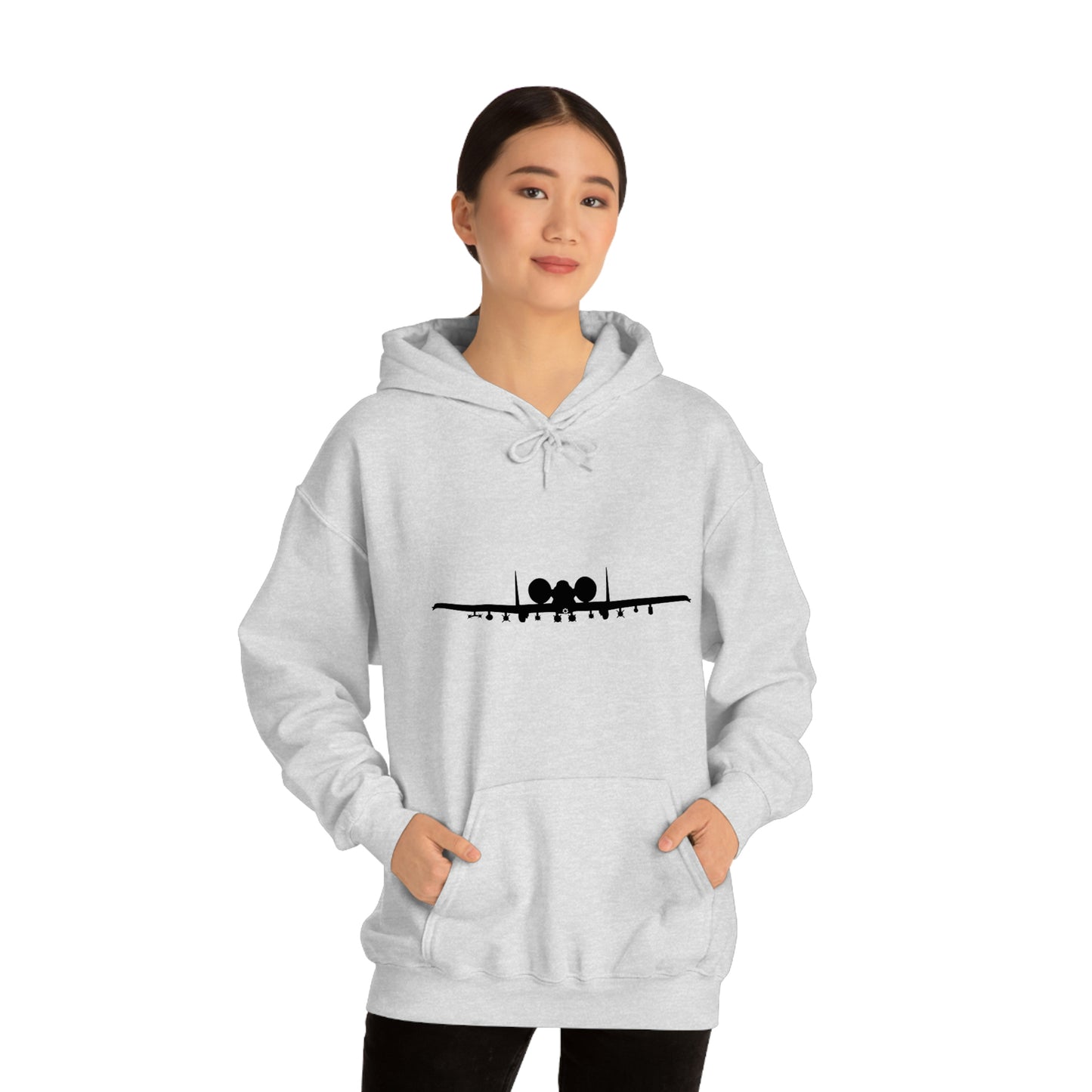 Unisex Heavy Blend™ Hooded Sweatshirt, A-10 Front Silhouette