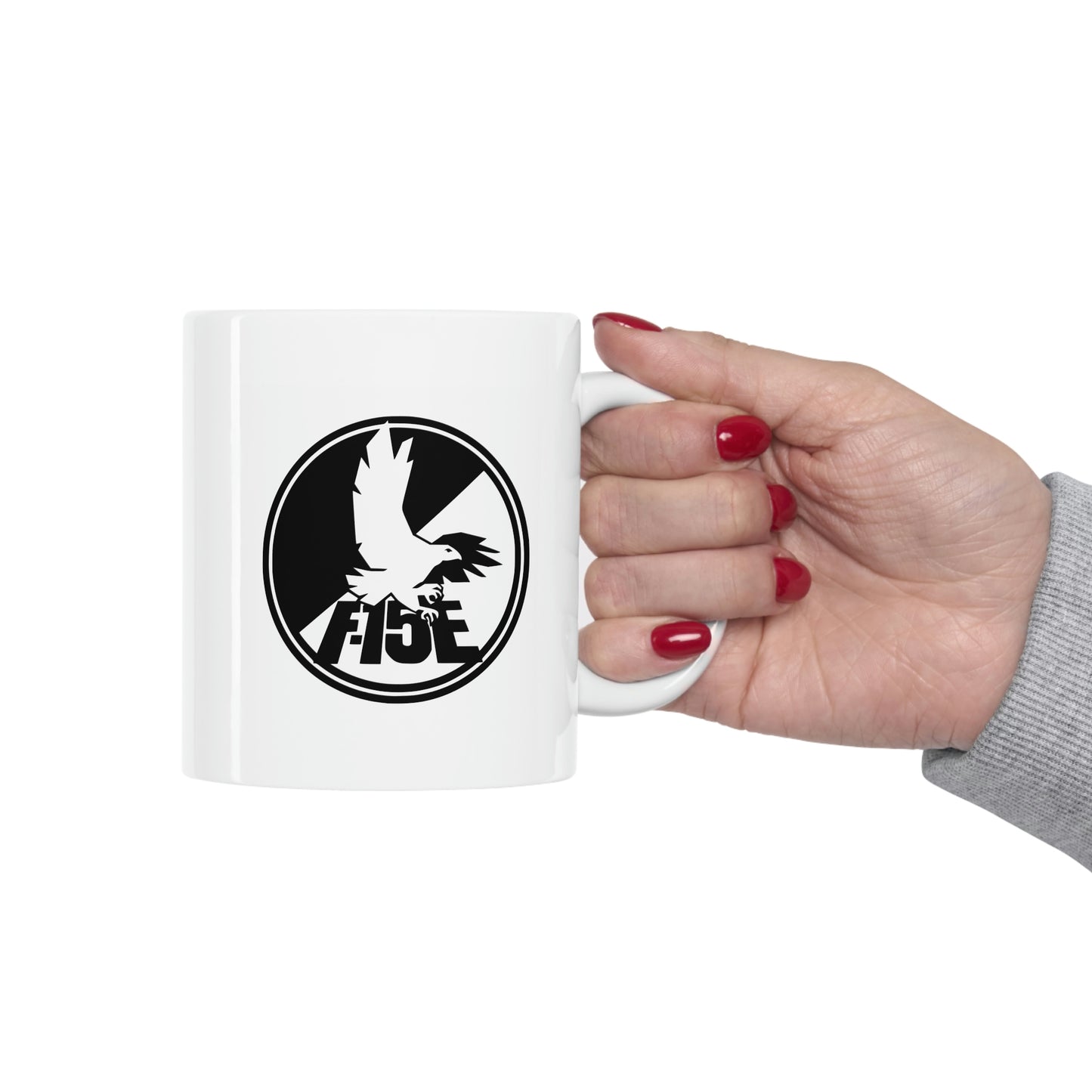 F-15E Day/Night & Front Silhouette Ceramic Mug 11oz