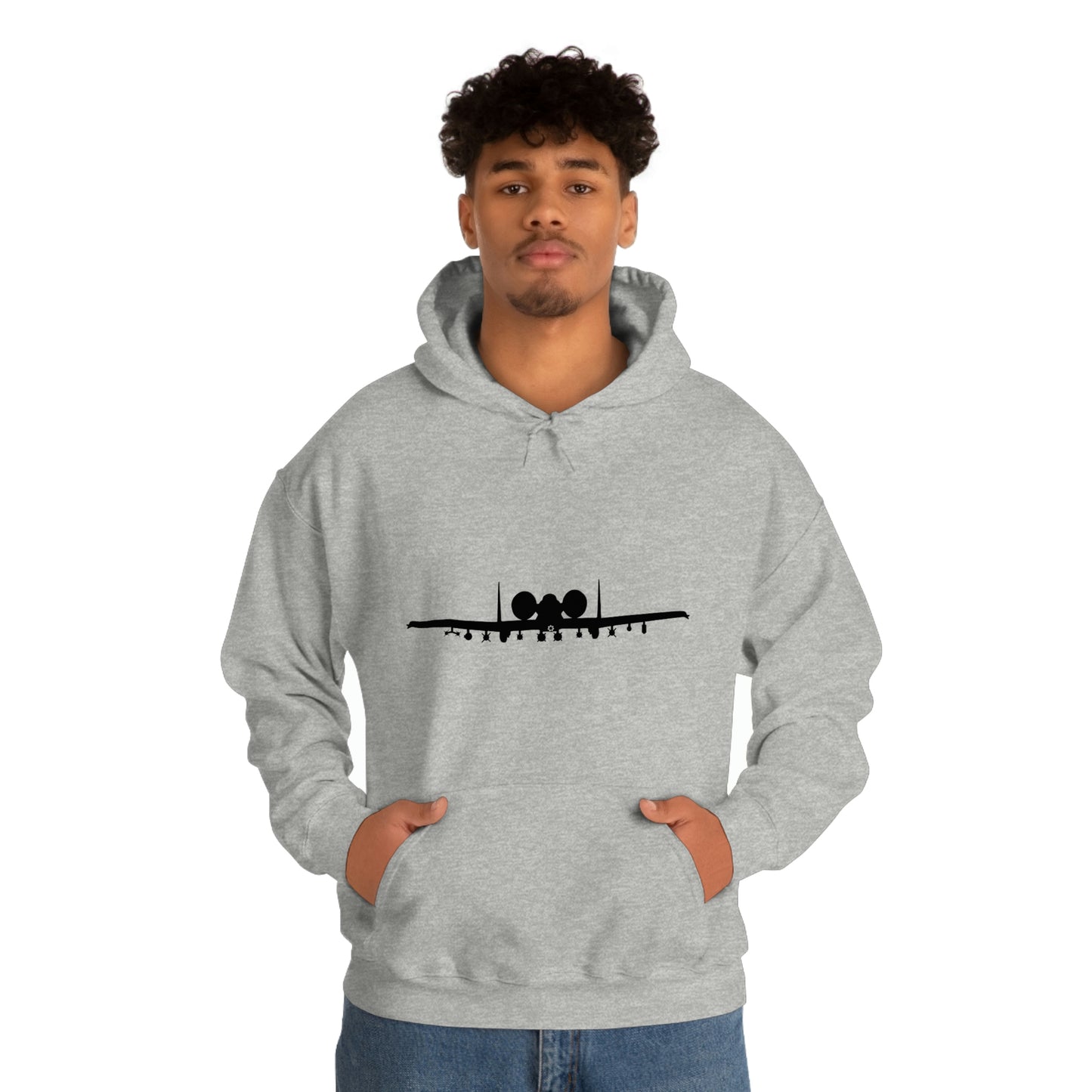 Unisex Heavy Blend™ Hooded Sweatshirt, A-10 Front Silhouette