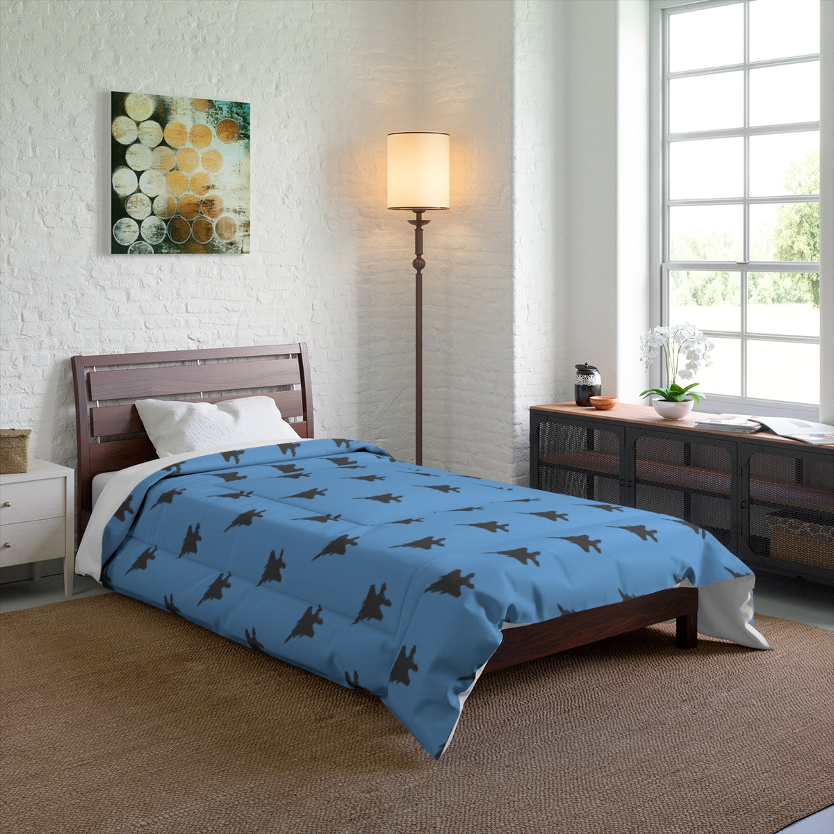 F-15E Comforter, Light Blue, Multiple Sizes Available