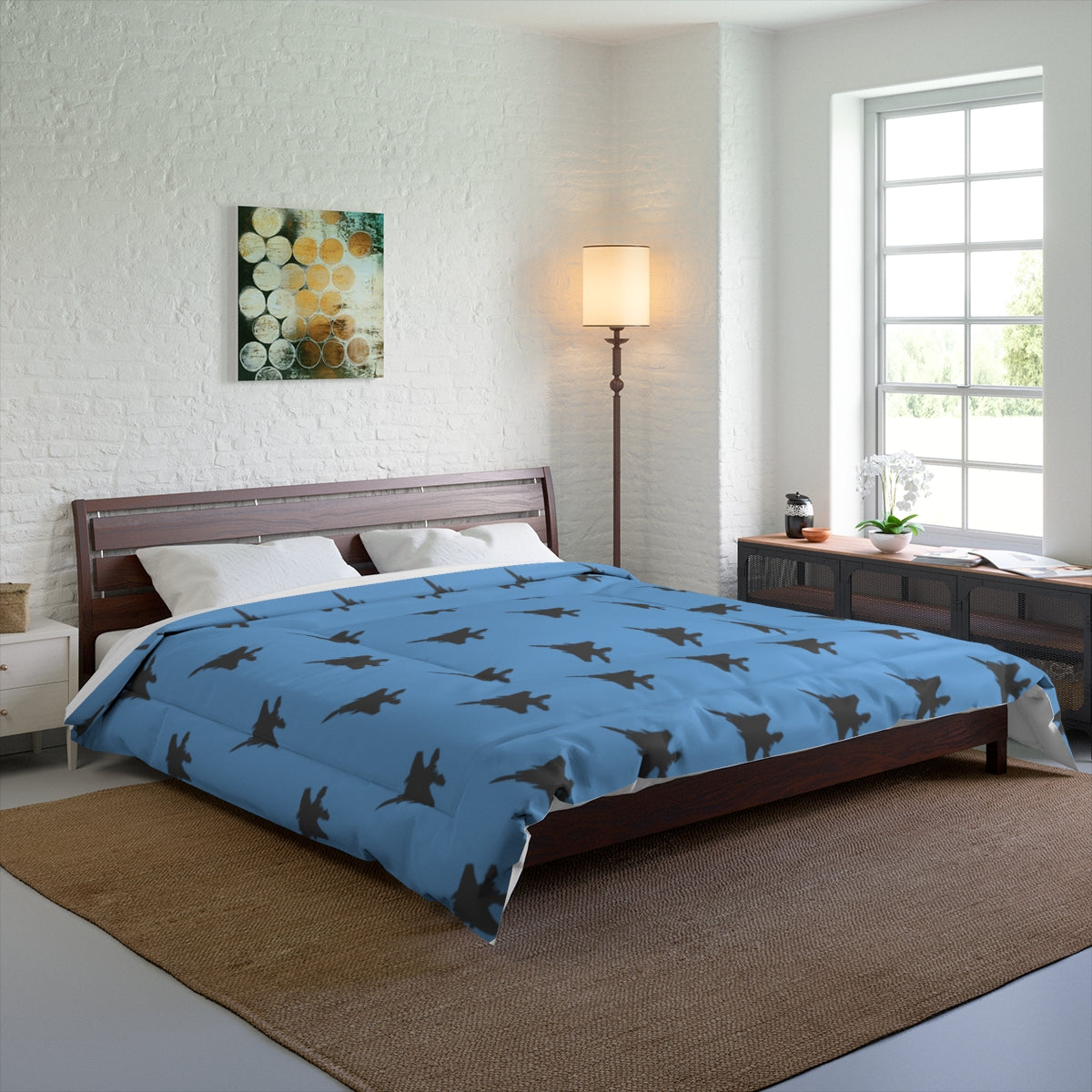 F-15E Comforter, Light Blue, Multiple Sizes Available