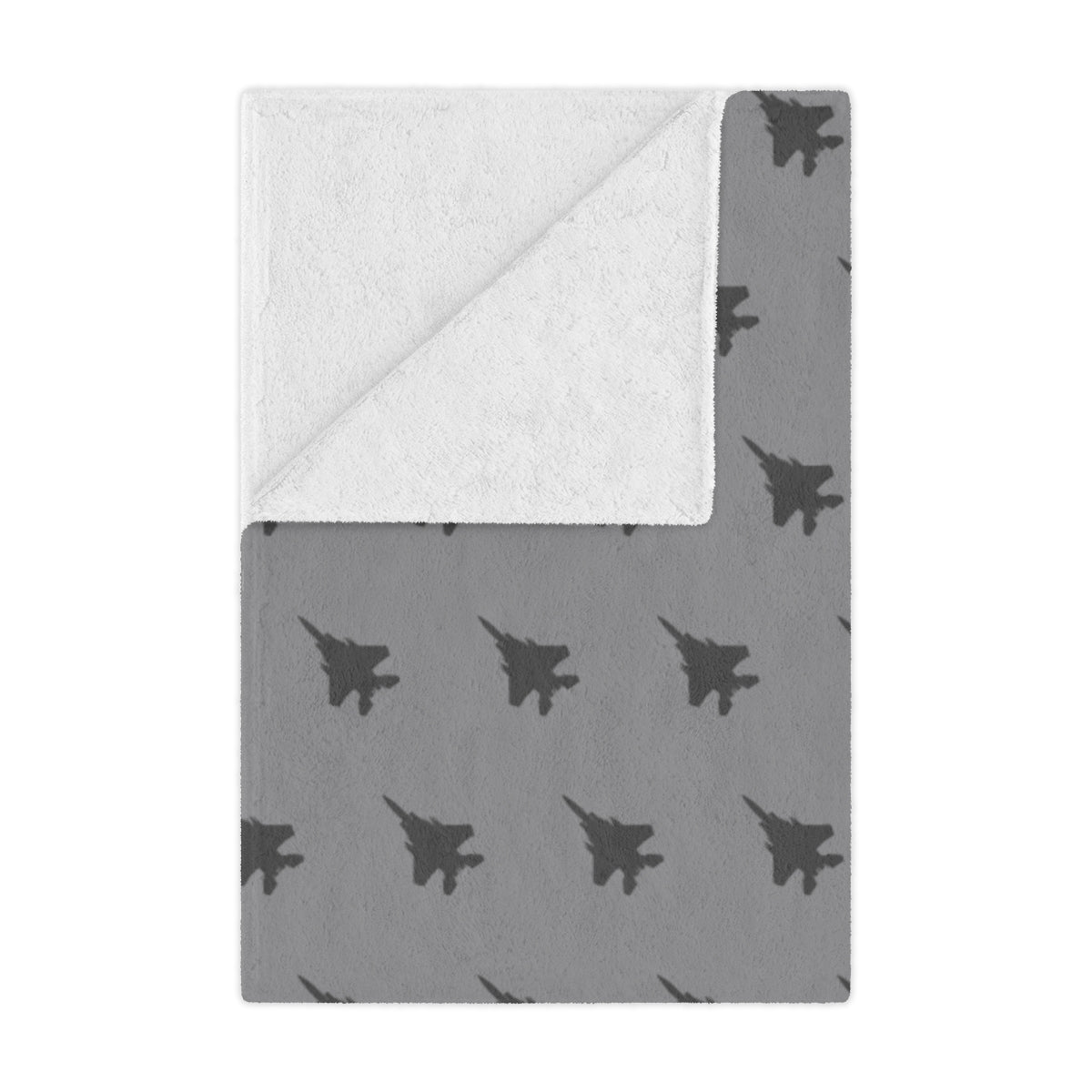 F-15E Minky Blanket, Gray