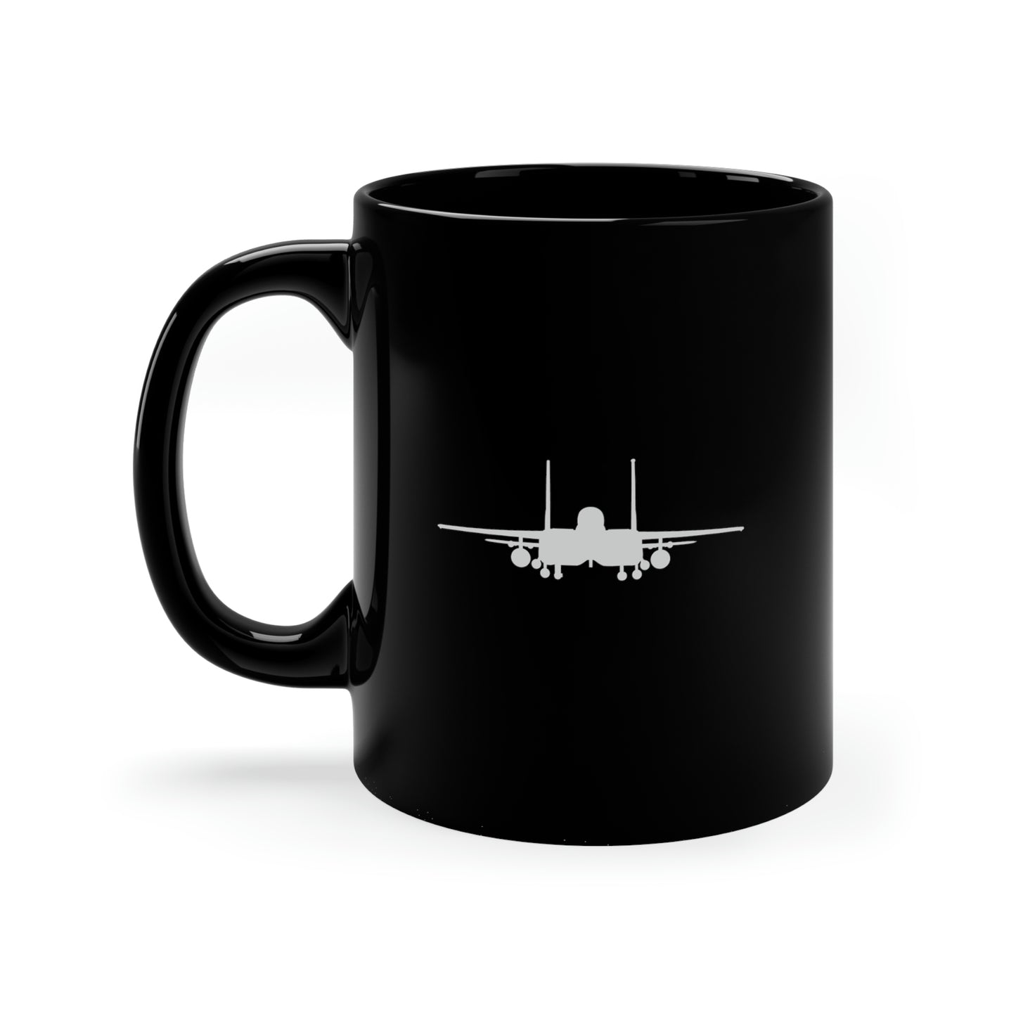 335FS & F-15E Front Silhouette 11oz Black Mug