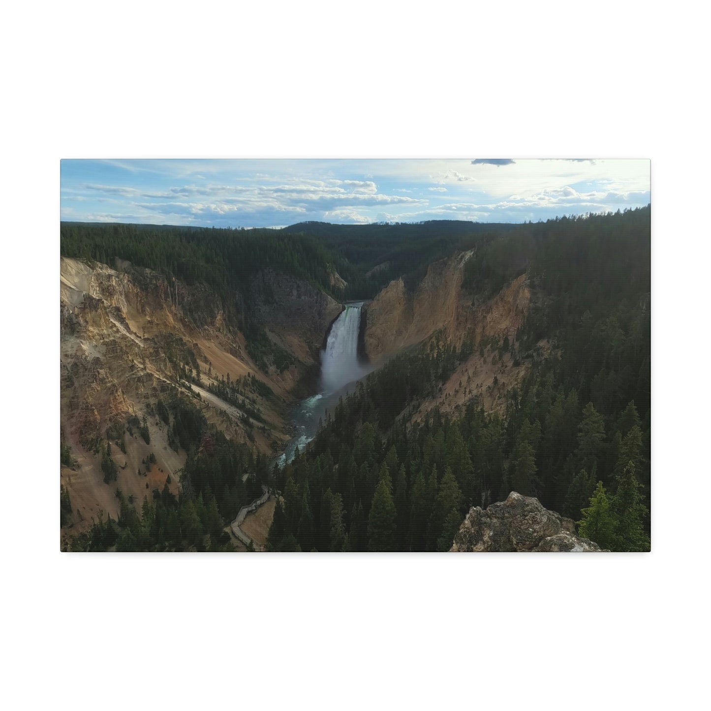 Canvas Stretched, Yellowstone Falls, WY