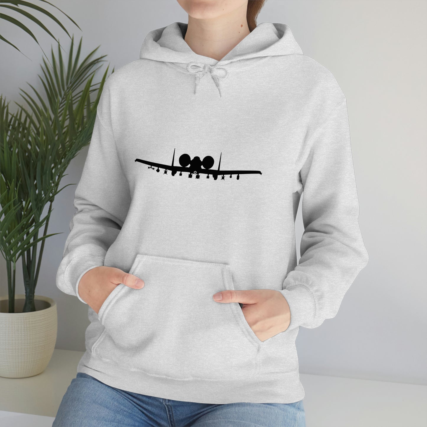 Unisex Heavy Blend™ Hooded Sweatshirt, A-10 Front Silhouette