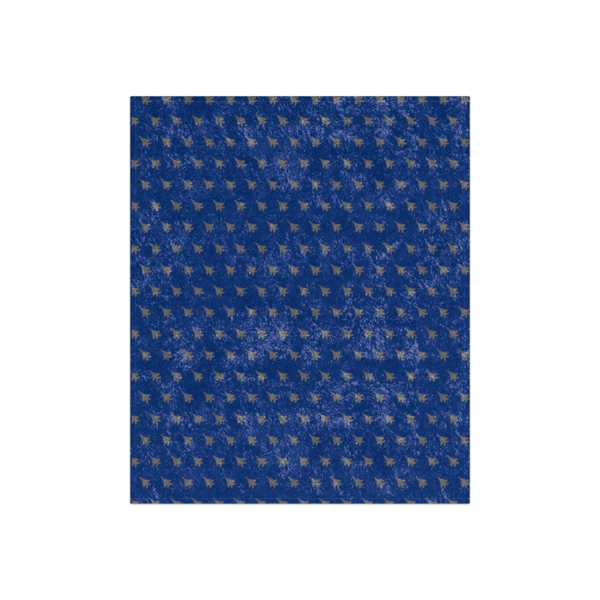 F-15E Crushed Velvet Blanket, Blue, 50" x 60"