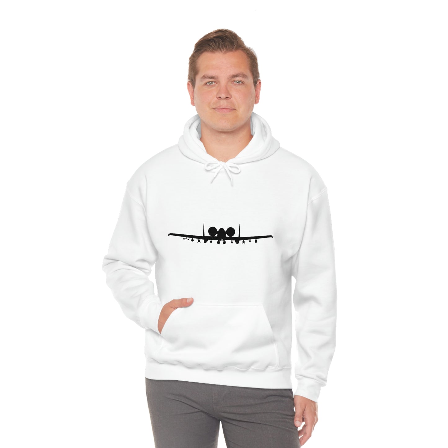 Unisex Heavy Blend™ Hooded Sweatshirt, A-10 Front Silhouette