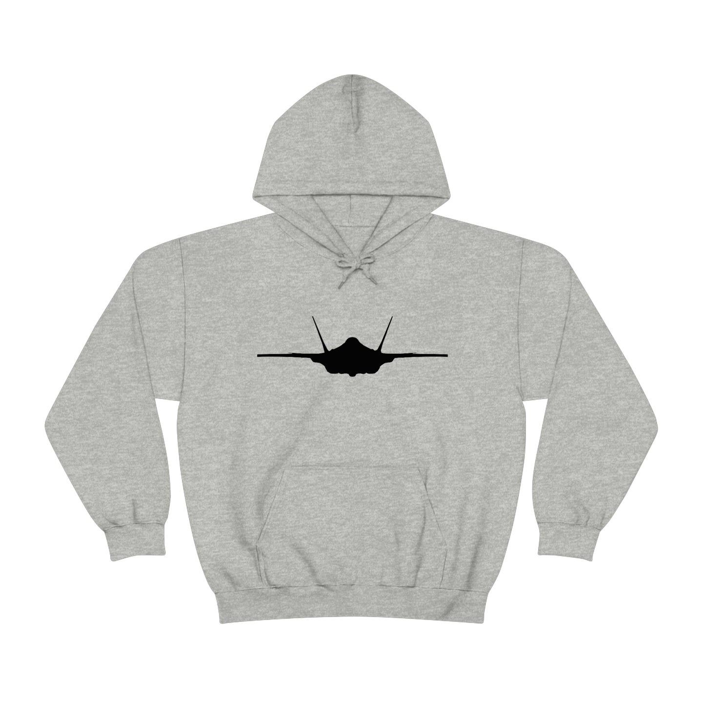 Unisex Heavy Blend™ Hooded Sweatshirt, F-35 Front Silhouette