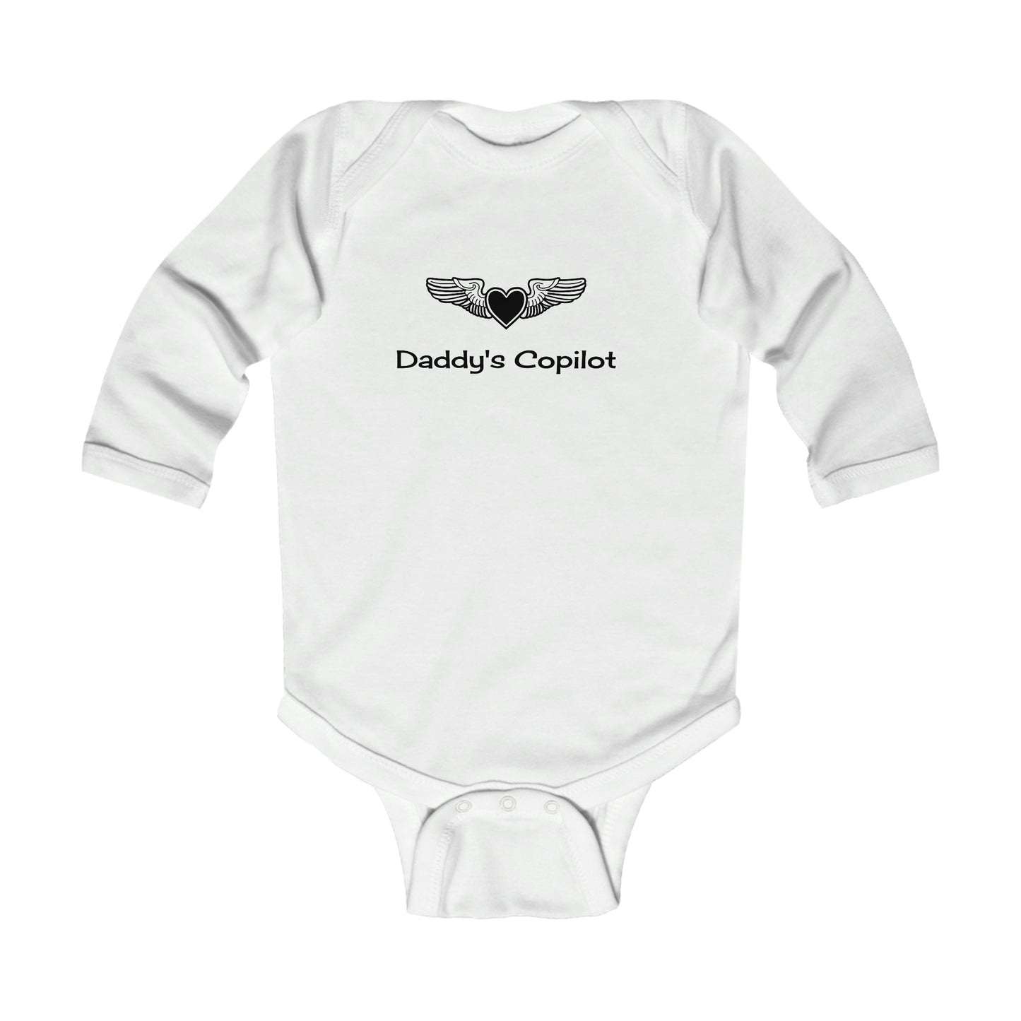 Infant Long Sleeve Bodysuit, Daddy's Copilot