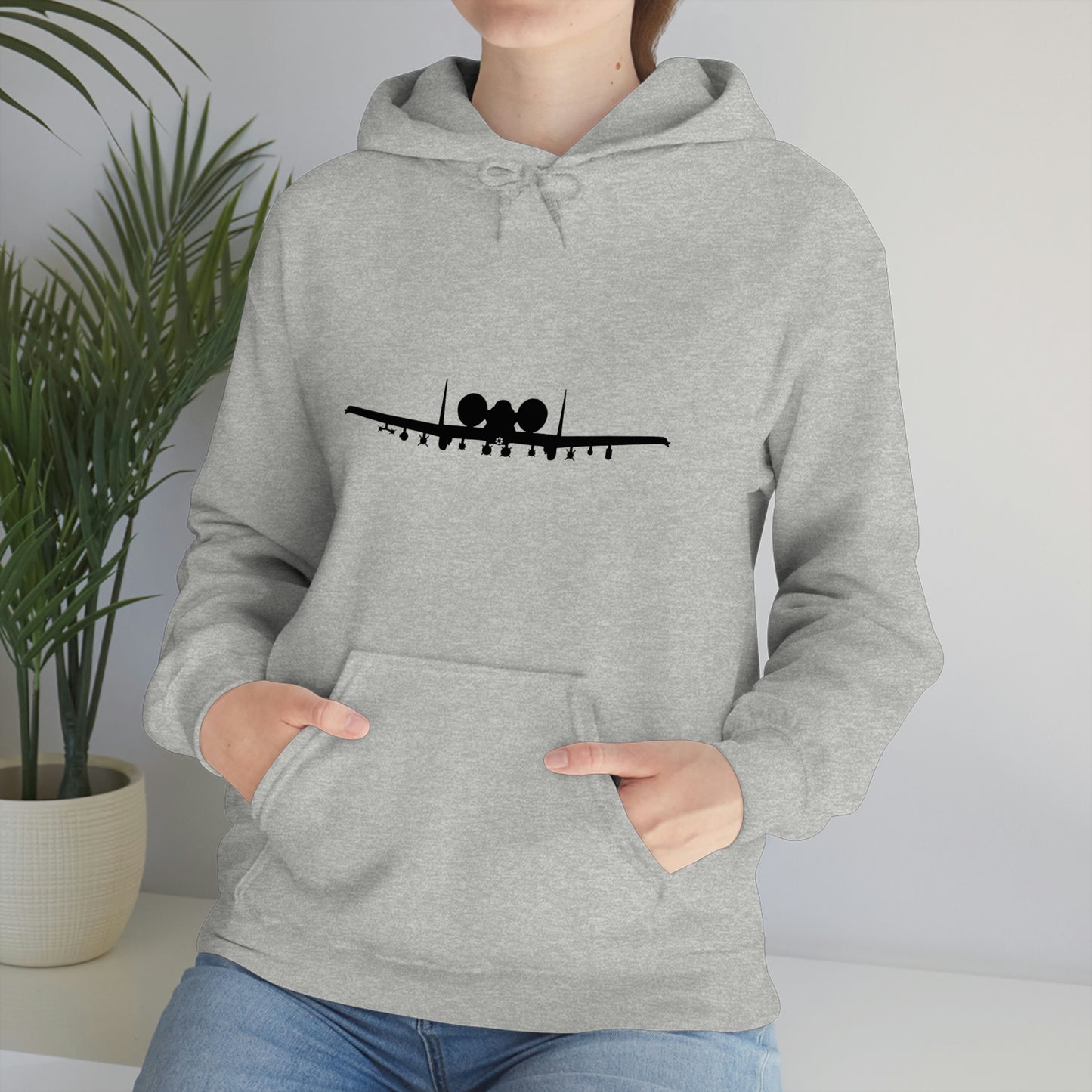 Unisex Heavy Blend™ Hooded Sweatshirt, A-10 Front Silhouette