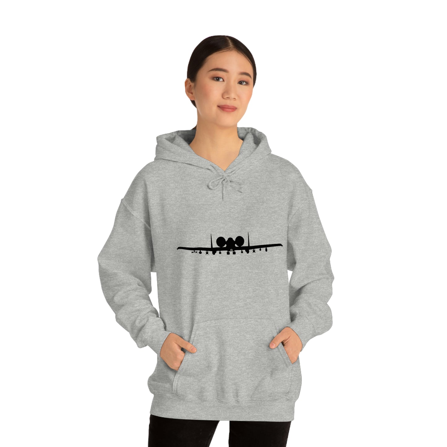 Unisex Heavy Blend™ Hooded Sweatshirt, A-10 Front Silhouette