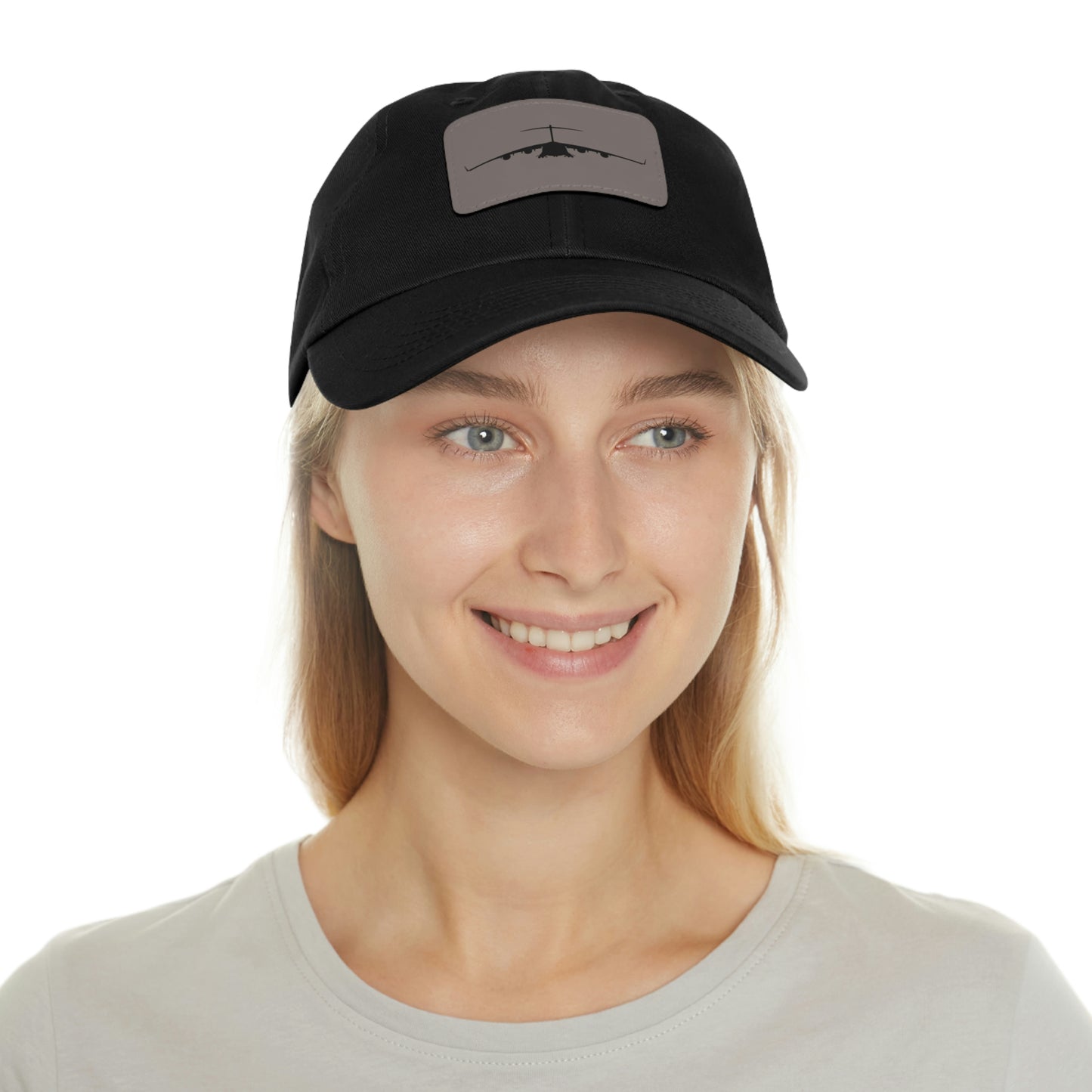 C-17 Silhouette Leather Patch Hat, Multiple Colors