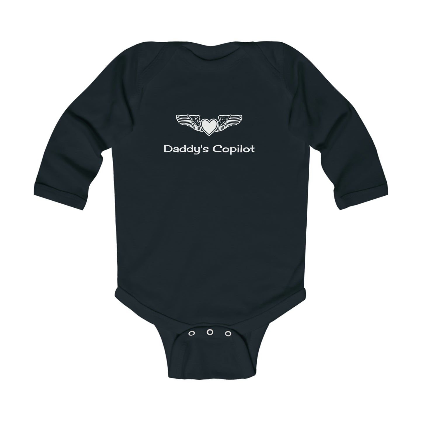 Infant Long Sleeve Bodysuit, Daddy's Copilot