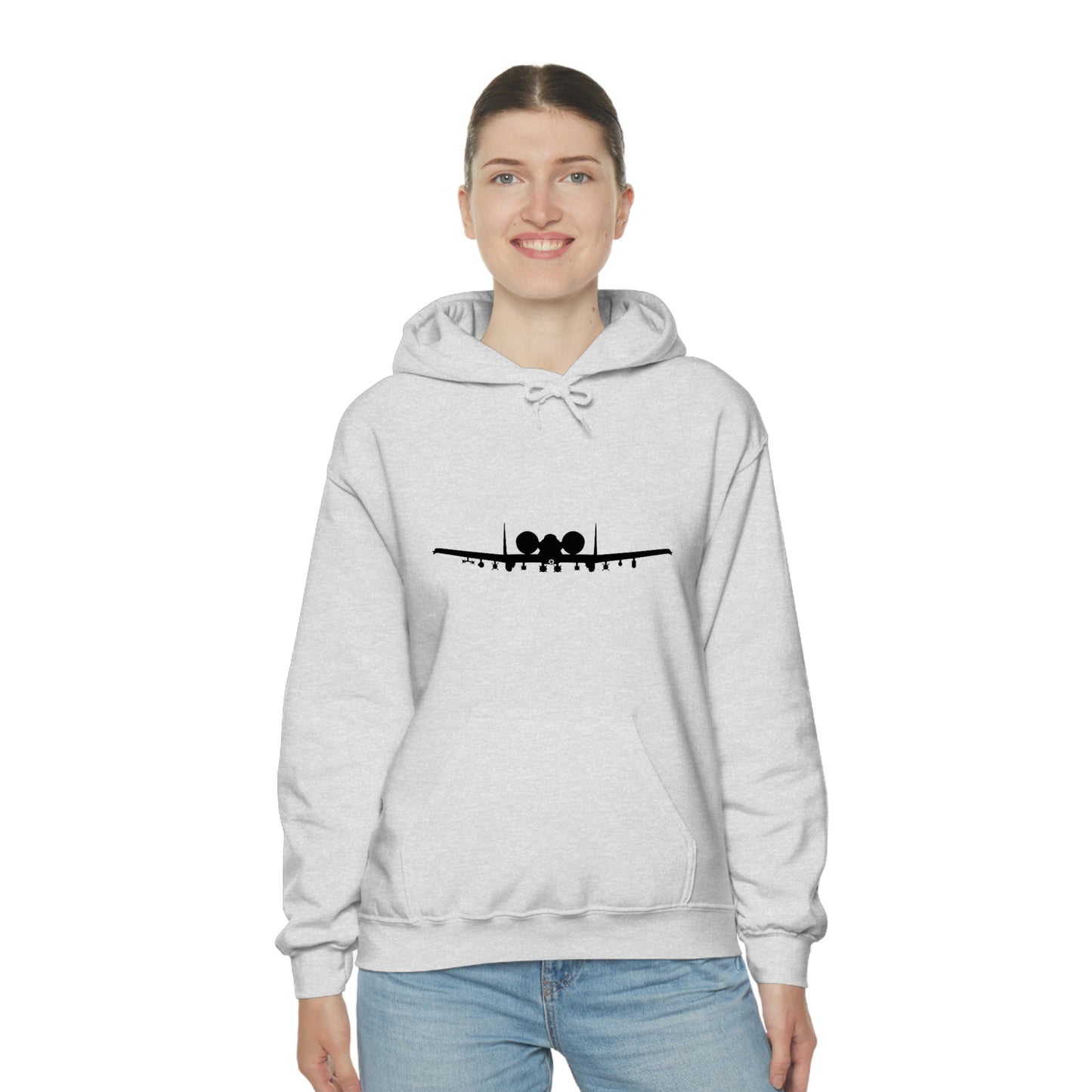 Unisex Heavy Blend™ Hooded Sweatshirt, A-10 Front Silhouette