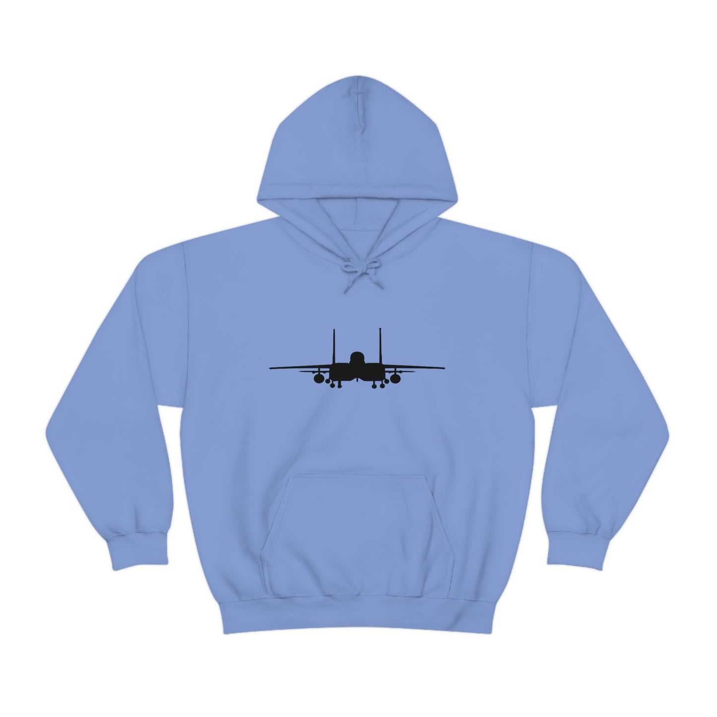 Unisex Heavy Blend™ Hooded Sweatshirt, F-15E Front Silhouette