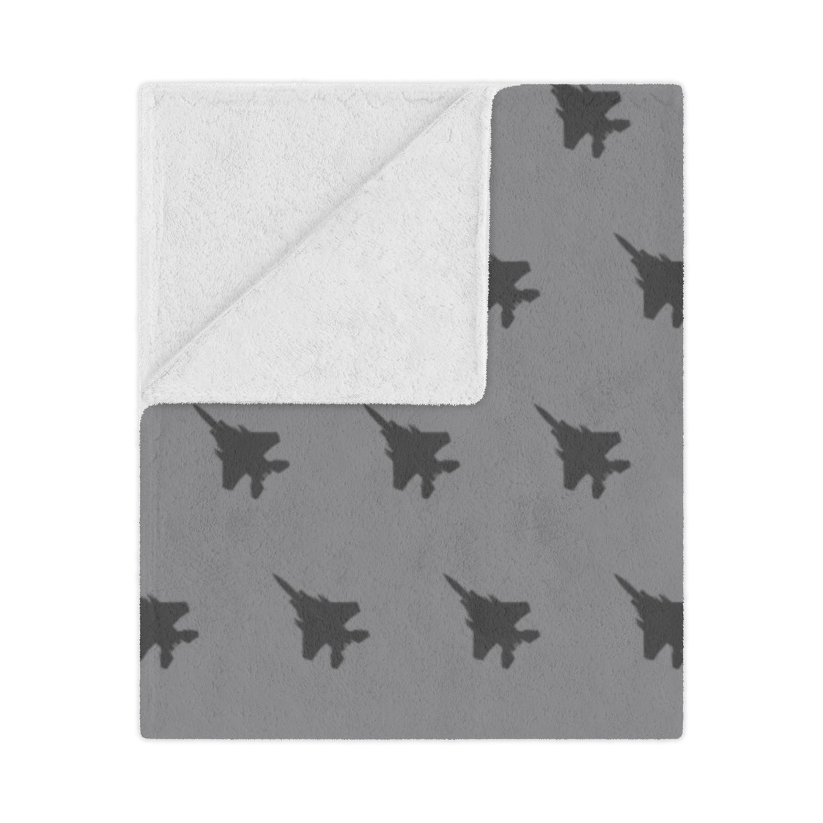 F-15E Minky Blanket, Gray